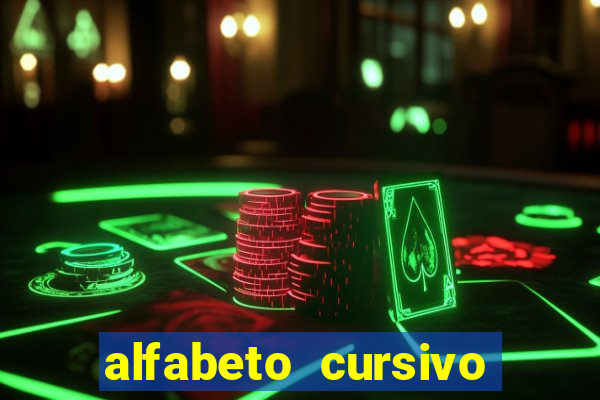 alfabeto cursivo pontilhado para imprimir pdf